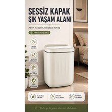 VeraGlobe Buğz 20 Litre Hacim Sensörlü Çöp Kutusu Hareket Algılayan Antibakteriyel