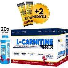 Sporfit Nutrition L-Carnitine 3500 Mg 20x100 ML Shot Vişne Aromalı + 2 x Protein Kahve Hediyeli