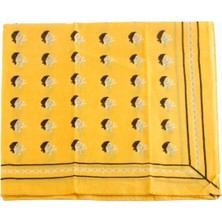 VeraGlobe Buğz Kuru Kafa Desenli Bandana 50*50