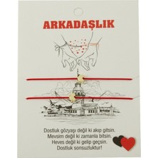 VeraGlobe Buğz Kalp Arkadaşlık Ip Bileklik 2 Adet
