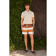 Madmext Camel Erkek Deniz Şortu 4260