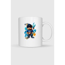 Bahriyeli Collection  Teddy Bear Just Cool Boy Baskılı Kupa Bardak