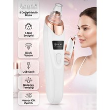 Halvey Şarjlı Derma Suction 40 Kpa Vakumlu Siyah Nokta ve Yüz Temizleme Cihazı (Aleti)