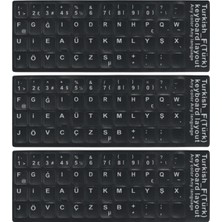 Omr Store Mn6 MF01 F Klavye Sticker/3 Adet-Laptop Pc Uymlu-Silinmez/türkçe F Klavye Sticker (3)
