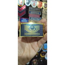 Çukurova Ütü Jandarma Gold Pvc Astsubay Kıdemli Başçavuş Rütbe, Cırtlı, 7 cm x 4 cm