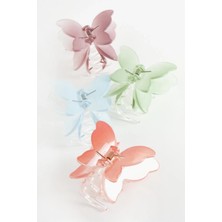 Fun And Market Buğz Çift Kanatlı Kelebek Renkli Mandal Toka 8 cm