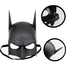 Fun And Market Buğz Siyah Renk Çocuk Boy Arkadan Lastikli Batman Maskesi A Kalite  20X14 cm