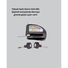 Fun And Market Buğz Ekonomik Alarm Disk Kilidi Motosiklet Scooter Bisiklet Güvenlik