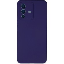 Muratech Newface Vivo V23 5g Kılıf Nano Içi Kadife Silikon - Mor