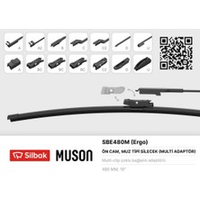 Silbak Muratech Silecek Süpürgesi [ Muz Tipi 480MM Multi Adaptörlü Ergonomik ]