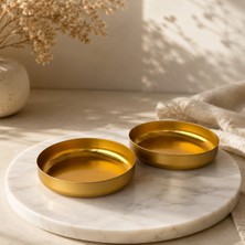 Sarkap Home 2'li 153 mm Gold Orta Boy Çerez Tabağı