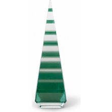 Onemay Zümrüt Yeşili Dekoratif Kristal Obelisk