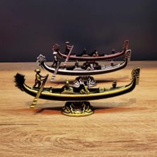 Fun And Market Buğz Metal Dekoratif Venedik Kayık