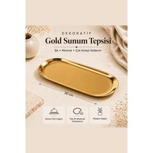 Vox Art Gold Dekoratif Sunum Tepsisi 30CM 1 Adet