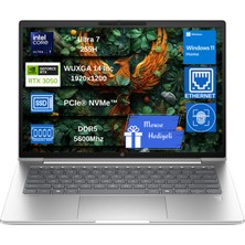 Hp Probook 4 G1I Intel Ultra7 255H 40GB Ddr5 1tb SSD 4GB/RTX3050 14"wuxga (1920 x 1200) 400NITS 100% Srgb IPS WIN11HOME Taşınabilir Bilgisayar HD36KMETPCB10