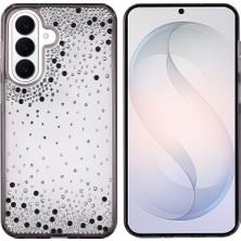Kupa Galaxy S26 Kılıf Işıltılı Damla Taşlı Şeffaf Darbe Emici Airbag Silikon Kapak