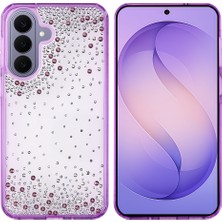 Kupa Galaxy S26 Plus Kılıf Işıltılı Damla Taşlı Şeffaf Darbe Emici Airbag Silikon Kapak
