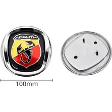 Koto Fiat Stilo Abarth Logo Ön Panjur Arması Krom Çerçeveli 100MM Orjinal