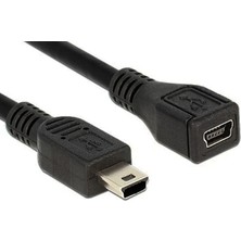 Keepro Mini USB Uzatma Kablosu 5 Pin Mini USB Dişi Erkek Kablo 1.5m