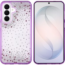 Kupa Galaxy S26 Kılıf Işıltılı Damla Taşlı Şeffaf Darbe Emici Airbag Silikon Kapak