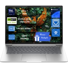 Hp Probook 4 G1I Intel Ultra7 255H 32GB Ddr5 2tb SSD 4GB/RTX3050 14"wuxga (1920 x 1200) 400NITS 100% Srgb IPS WIN11PRO Taşınabilir Bilgisayar WD36KMETPCB15