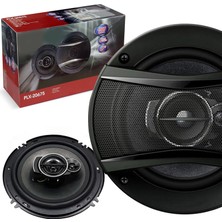 Poke 16 cm Oto Hoparlör Koaksiyel 450W Tweeterli Kapaklı 2 Adet PLX-20675