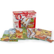 Fun And Market Buğz 2488  Mevsimler Süper Renkli Puzzle 4lü