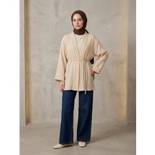 Foremia Müslin Kimono-Bej -