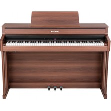Nux NCK-430 Duvar Tipi Walnut Dijital Piyano | Bluetooth, Otg, USB Ses & Mıdı Kaydı, Çift Amfili, Dört Hoparlörlü Sistem