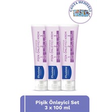 Mustela Bebek Pişik Önleyici Koruyucu Nemlendirici Doğal Kökenli Bakım Kremi 100ml x 3 Çanta Hediyeli