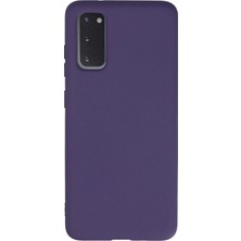 Muratech Newface  Galaxy S20 Kılıf Nano Içi Kadife Silikon - Mor