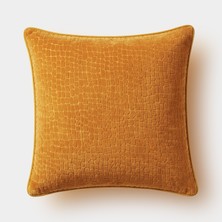 Lidoma Home LİDOMA HOME "Mosaic" Dokulu Kırlent Kılıfı - 45x45 - Hardal