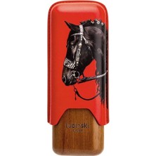 Lubinski Year Of Horse Deri Ikili Sedirli Puro Kılıfı - Kırmızı(62 Ring)