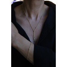 Yenigün Kuyumculuk 14 Ayar Altın Sarkıt Dorika Halat Zincir Set