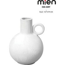 MİEN Mien Dekoratif Seramik Eşya - Vazo 11.5X11.5X15 cm