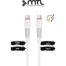 Mtl 60W Pd Type-C To Type-C Ultra Hızlı Şarj ve Data Kablosu 1 Metre MT2111