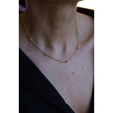 Yenigün Kuyumculuk 14 Ayar Altın (2 Mm) Halat Zincir Dorika Detay Kolye