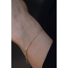 Yenigün Kuyumculuk 14 Ayar Altın (2 Mm) Figaro Zincir Bileklik