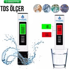 Damlalife Tds Dijital Metre Su Ölçer Ppm Μs Ölçüm Sıcaklık °c °f Su Kalite Test Cihazı