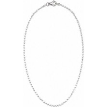 Balenbi Jewelry Pul Zincir Kararmaz Çelik Kadın Kolye 45 cm Gümüş 1174