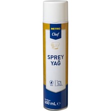 Metro Chef Sprey Yağ 600 ml (7'li Paket)