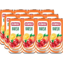 Dimes Nektar Kutu 12 x 250 ml Karışık Meyve (8'li Paket)