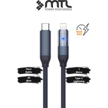Mtl Type-C To Lightning Hızlı Şarj ve Data Kablosu - 20W Pd Örgülü MT-A2131