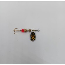 Mepps Black Fury Jaune Gümüş Zemin Üzerine Sarı Noktalar No:1