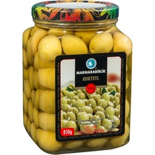 Marmarabirlik 101-120 Kalibre Kokteyl Yeşil Zeytin 850 gr (8'li Paket)