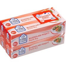 Fine Dreaming Buzdolabı Poşeti Eko 4 Adet Büyük 20 (3'li Paket)