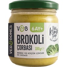 Veg&bones Bebek Çorbası 190G Brokoli (6'li Paket)
