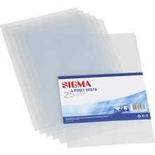 Sigma Sıgma L Dosya 25 Li Şeffaf (5'li Paket)