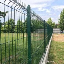 Msy Garden Fenc 50X250 cm Panel Çit Takımı (8 Adet ) - Galvanizli Yeşil Tel Çit (Direk ve Montaj Aparatları Dahil)