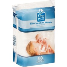 Fine Dreaming P60 Bebek Temizleme Pamuğu (7'li Paket)